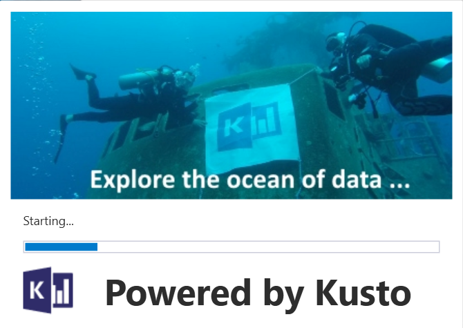 Kusto Explorer Starting